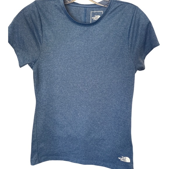 The North Face Tops - The North Face women's short-sleeve athletic t-shirt‎ blue heathered color XS